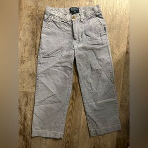 Toddler boys Polo blue linen pants